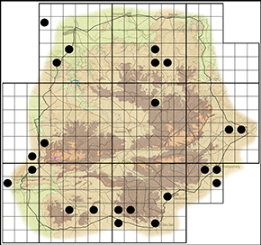 Teracolus eris Waterberg distribution